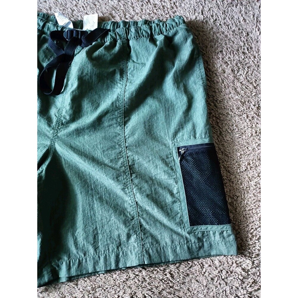 Vintage 90s Columbia Hiking Shorts Men's Size XL Adjustable Waist Lined Green - Picture 3 of 6
